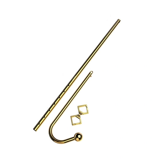 AllNight Adjustable Golden 3867 LOCKINK Set Anal Hook 0306